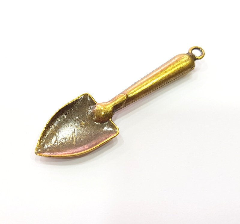 Shovel Pendant Antique Bronze Pendant Antique Bronze Plated Metal Pendant (68x18mm) G14743