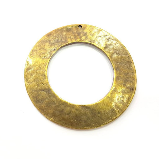 Circle Pendant Antique Bronze Plated Pendant (56mm) G14744