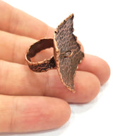 Copper Ring Settings Ring Blank Ring Mountings ( 28 mm blank) Antique Copper Plated Brass G14754