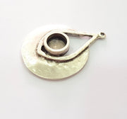 Silver Base Blank inlay Blank Earring Base Resin Blank Mosaic Mountings Antique Silver Plated Metal (10 mm blank )  G14603