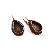 Earring Blank Base Settings Copper Resin Blank Cabochon Base inlay Blank Mountings Antique Copper Plated Brass (14x10mm blank) 1 Set  G14772
