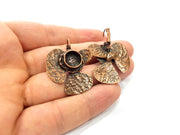 Earring Blank Base Settings Copper Resin Blank Cabochon Base inlay Blank Mountings Antique Copper Plated Brass (10mm blank) 1 Set  G14776