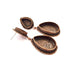 Earring Blank Base Settings Copper Resin Blank Cabochon Base inlay Mountings Antique Copper Plated Brass (14x10+25x18mm blank) 1 Set G14794