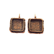 Earring Blank Base Settings Copper Resin Blank Cabochon Base inlay Blank Mountings Antique Copper Plated Brass (15mm blank) 1 Set  G14806
