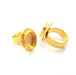Gold Ring Settings Blank inlay Ring Mosaic Ring Bezel Base Cabochon Mountings Adjustable (14x10mm blank ) Gold Plated Brass G14849
