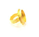 Gold Ring Settings Blank inlay Ring Mosaic Ring Bezel Base Cabochon Mountings Adjustable (20mm blank ) Gold Plated Brass G14859