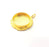 Gold Pendant Blank Mosaic Base inlay Blank Necklace Blank Resin Blank Mountings Gold Plated Brass ( 20mm blank ) G14885