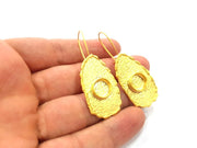 Earring Blank Base Settings Gold Resin Blank Cabochon Bases inlay Blank Mountings Gold Plated Brass (10mm blank) 1 Set  G14914