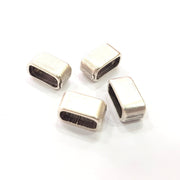 4 Waistband Finding Silver Plated Findings Antique Silver Plated Beads 14x7mm  G14933