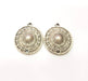 4 Silver Charm Antique Silver Plated Metal (20mm)  G14952
