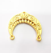 2 Gold Charm Gold Plated Charms  (32x30 mm)  G15090