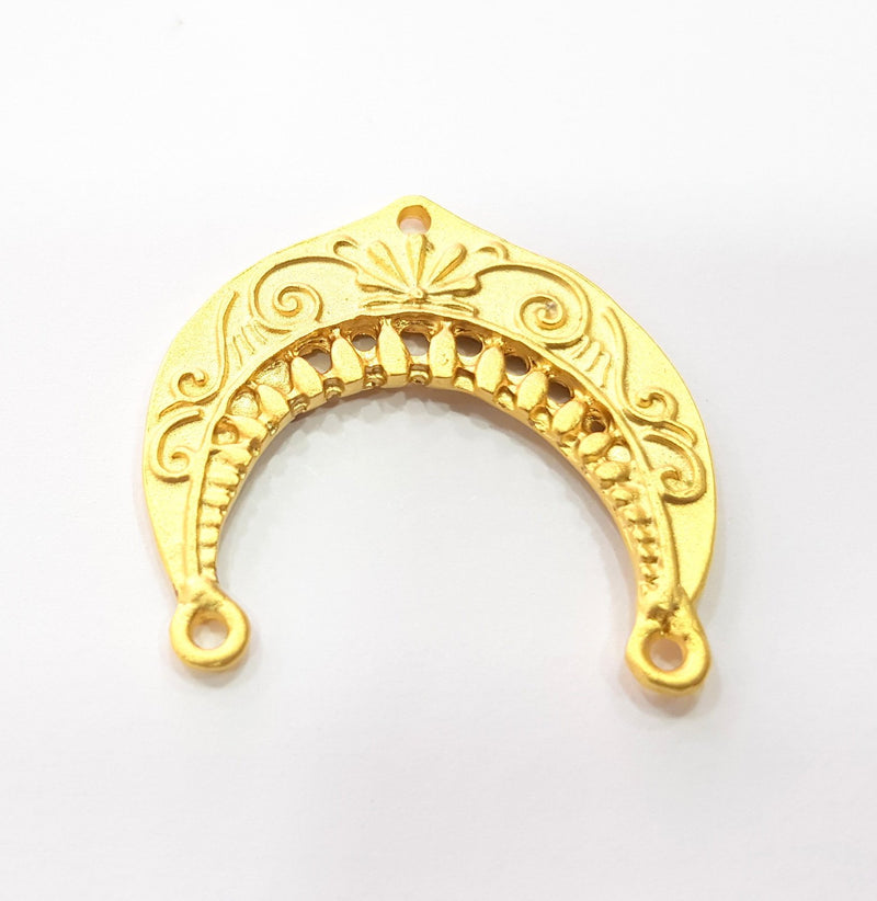2 Gold Charm Gold Plated Charms  (32x30 mm)  G15090