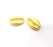 2 Cowrie Shell Charms Gold Charms Gold Plated Shell Charms (19x12mm)  G15112