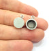 5 Silver Base Blank inlay Blank Pendant Base Resin Blank Mosaic Mountings Antique Silver Plated Metal (10 mm round blank )  G15236