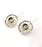 Earring Blank Base Settings Silver Resin Cabochon Base inlay Blank Mountings Antique Silver Plated Brass (10mm blank) 1 pair G15271