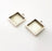2 Silver Base Blank inlay Pendant Blank Base Resin Blank Mosaic Mountings Antique Silver Plated Metal (16x16mm blank )  G15282