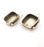 Earring Blank Base Settings Silver Resin Cabochon Base inlay Blank Mountings Antique Silver Plated Brass (20mm  blank) 1 pair G15313