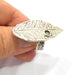 Silver Ring Setting Resin Ring Blank Cabochon Base inlay Ring Mounting Adjustable Ring Base Bezel (4 mm) Antique Silver Plated Brass G15363