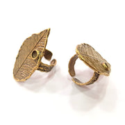 Antique Bronze Ring Blank Ring Setting inlay Blank Mosaic Bezel Base Cabochon Mountings (4mm Blank ) Antique Bronze Plated Brass G15330