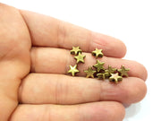 10 Star Beads Charm Antique Bronze Beads Antique Bronze Plated Metal (8mm) G15342