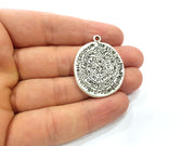 Silver Pendant Antique Silver Plated Pendants (39x29mm)  G15344