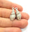 2 Oyster Charms Shell Charm Mussel Charms Sea Ocean Silver Charms Antique Silver Plated Metal (27x11mm) G14462