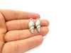 2 Oyster Charms Shell Charm Mussel Charms Sea Ocean Silver Charms Antique Silver Plated Metal (27x11mm) G14465