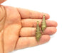 2 Oyster Charms Shell Charm Mussel Charms Sea Ocean Antique Bronze Charm Antique Bronze Plated Metal  (40x11mm) G14469