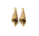 2 Oyster Charms Shell Charm Mussel Charms Sea Ocean Antique Bronze Charm Antique Bronze Plated Metal  (40x11mm) G14469