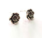 Earring Blank Base Settings Silver Resin Blank Cabochon Base inlay Blank Mountings Antique Silver Plated Brass (6mm blank) 1 Set  G14481