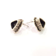 Earring Blank Base Settings Silver Resin Blank Cabochon Base inlay Blank Mountings Antique Silver Plated Brass (9x7mm blank) 1 Set  G14513