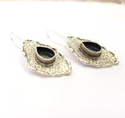Earring Blank Base Settings Silver Resin Blank Cabochon Base inlay Blank Mountings Antique Silver Plated Brass (14x10mm blank) 1 Set  G14520