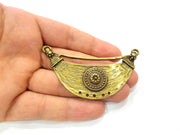 Antique Bronze Connector Pendant Antique Bronze Plated Metal Pendant (81x34mm) G14525