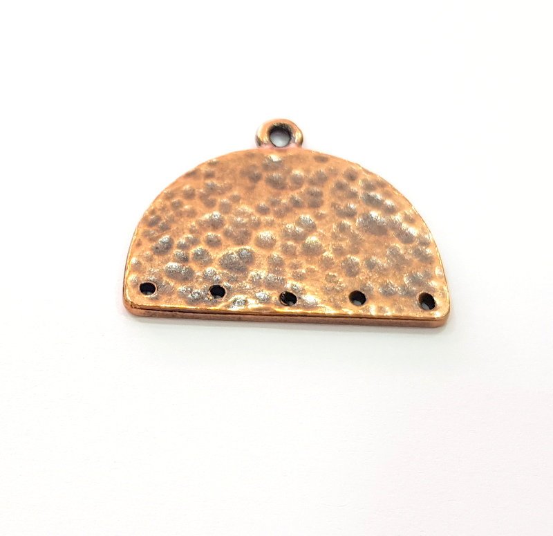 2 Antique Copper Connector Charm Antique Copper Plated Metal (31x25mm) G14585
