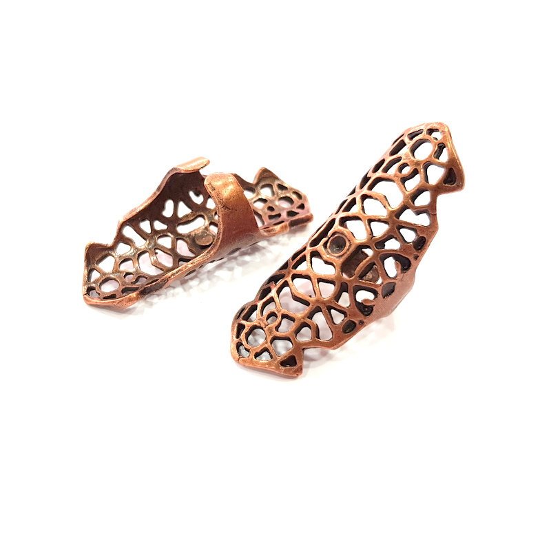 Copper Ring Settings inlay Ring Blank Mosaic Ring Bezel Base Cabochon Mountings ( 3 mm blank) Antique Copper Plated Brass G14589