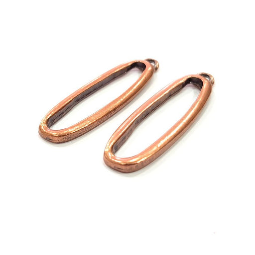 4 Copper Charm Antique Copper Charm Antique Copper Plated Metal (44x12mm) G14592
