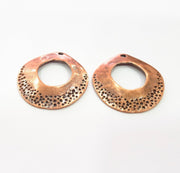 2 Copper Charm Antique Copper Charm Antique Copper Plated Metal (37x35mm) G14593