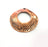 2 Copper Charm Antique Copper Charm Antique Copper Plated Metal (37x35mm) G14593