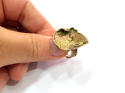 Antique Bronze Ring Blank Ring Setting Mountings (28mm Blank ) Antique Bronze Plated Brass G15426