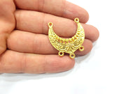 2 Gold Charm Gold Plated Charms  (32x30 mm)  G15447