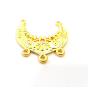 2 Gold Charm Gold Plated Charms  (32x30 mm)  G15447