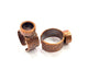 Copper Ring Blank Setting Cabochon Base inlay Ring Backs Mounting Adjustable Ring Base Bezel (8mm blank) Antique Copper Plated G15492