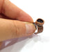 Copper Ring Blank Setting Cabochon Base inlay Ring Backs Mounting Adjustable Ring Base Bezel(10x8mm drop blank)Antique Copper Plated G15487