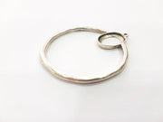 Silver Pendant Blank Base Blank Mountings Cabochon Blank Antique Silver Plated Metal (50mm)  G15504