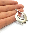 Antique Silver Plated Charm Antique Silver Plated Metal (52x34 mm)  G15521