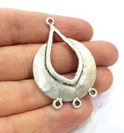 Antique Silver Plated Charm Antique Silver Plated Metal (52x34 mm)  G15521