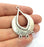 Antique Silver Plated Charm Antique Silver Plated Metal (52x34 mm)  G15521