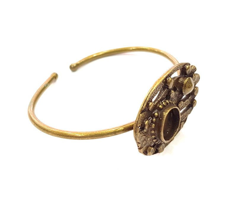 Bangle Blanks Antique Bronze Bracelet Blanks Cuff Blanks Adjustable Bracelet Blank Antique Bronze Plated Brass (10mm ) G14620