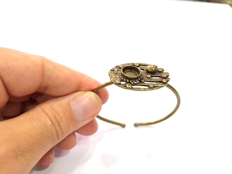 Bangle Blanks Antique Bronze Bracelet Blanks Cuff Blanks Adjustable Bracelet Blank Antique Bronze Plated Brass (10mm ) G14620