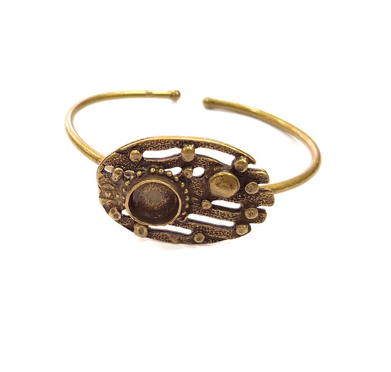 Bangle Blanks Antique Bronze Bracelet Blanks Cuff Blanks Adjustable Bracelet Blank Antique Bronze Plated Brass (10mm ) G14620